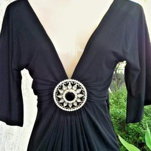 *SOLD* NWOT Sky Rhinestone Back Tie Top